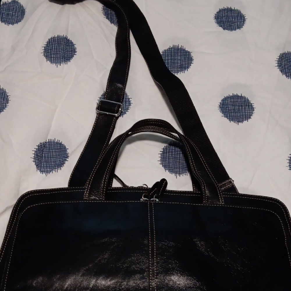 Woman Fossil Black Haskell Double Zip Workbag